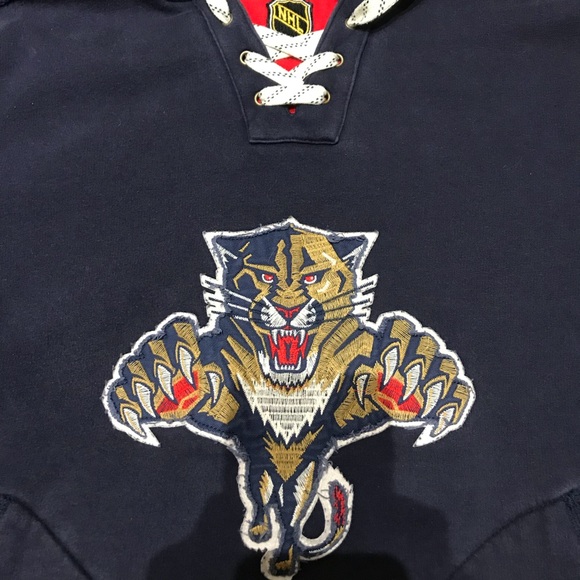 NHL Florida Panthers CCM Medium Distressed Hoodie - Picture 4 of 8